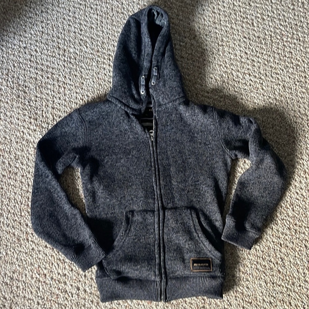 Boys’ Quiksilver zip up hooded sweater